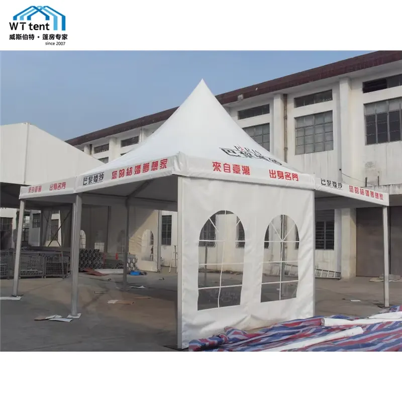 Wedding Supply Factory - 4×4m、5×5mのウェディングテント、中国製屋外パゴダテント、イベントビジネス向け、カスタマイズ可能、工場価格