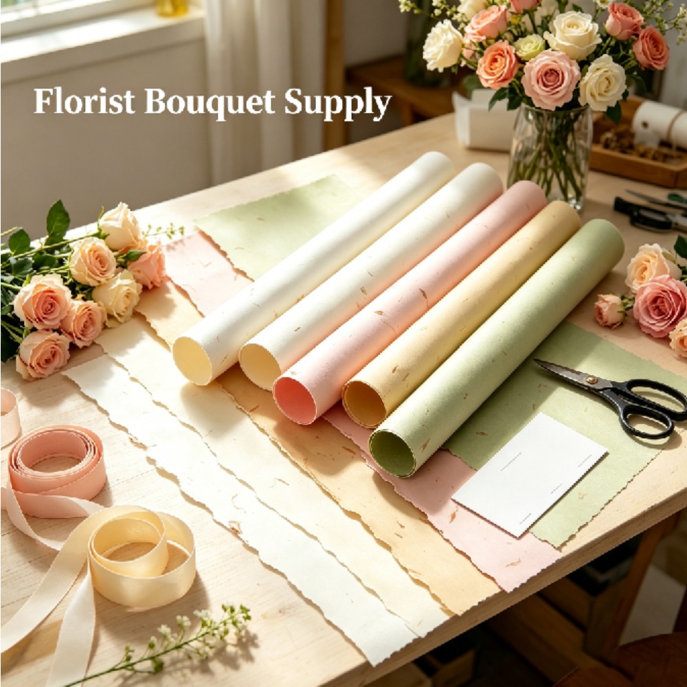 120 グラムカポックドンバ花びら花柄包装紙 DIY ギフト - Good Floral & Wedding Decor Supply Photos のレビューと価格
