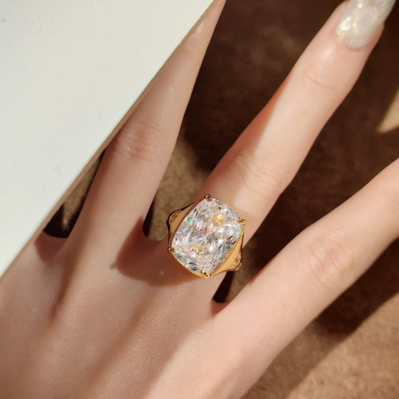プレミアムスターリング 10 カラットジルコンスーパーフラッ - Wedding Superstar のレビューと価格