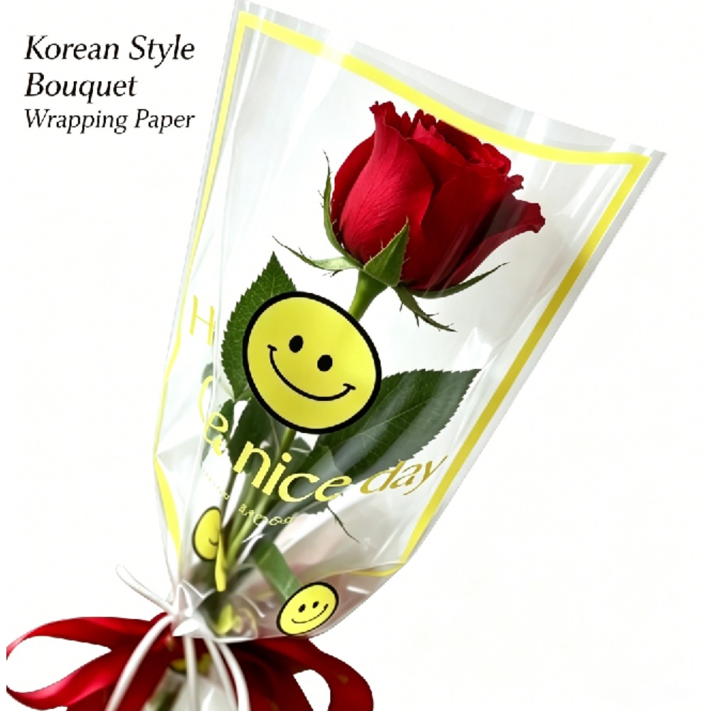 スマイリーマルチフラワー花柄スリーブDIYギフトブーケ結婚式 - Good Floral & Wedding Decor Supply Photos のレビューと価格