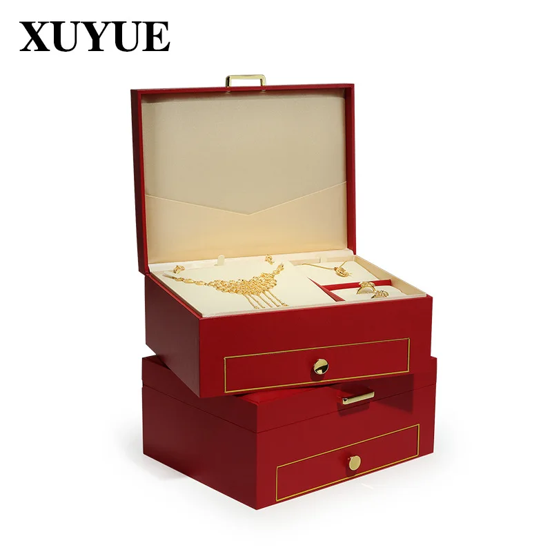 豪華なジュエリーボックス,ネックレス,リング,ギフト,ウェデ - Wedding Package Gold のレビューと価格