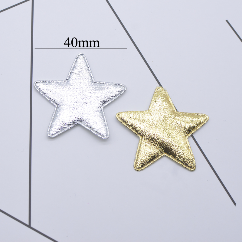 50 個 40 ミリメートルゴールドとシルバーの布スターアッ - Wedding Superstar のレビューと価格