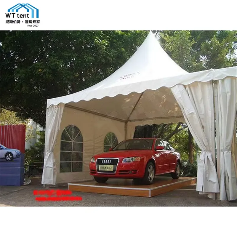 4×4m、5×5mのウェディングテント、中国製屋外パゴダテン - Wedding Supply Factory のレビューと価格